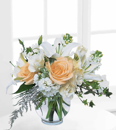 Teleflora's White Roses & Lilies